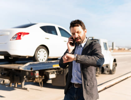 Abschleppen vom Auto